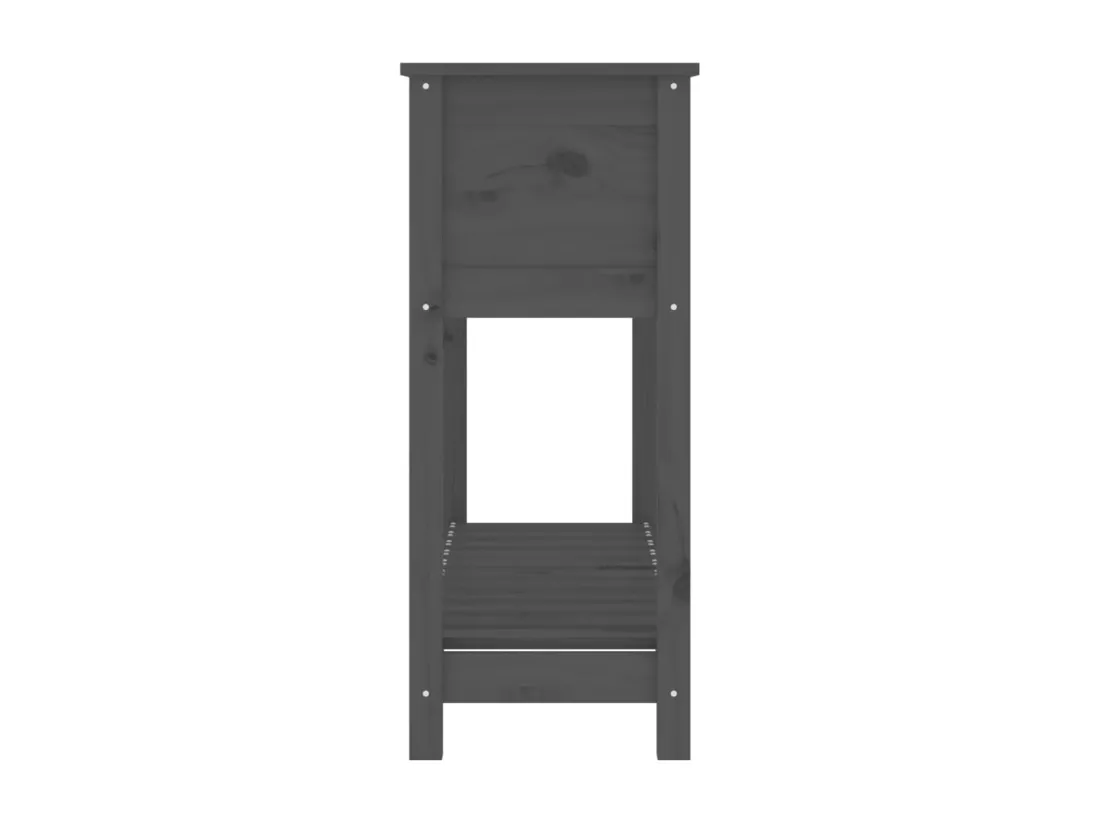 Jardinière bac lit surélevé bois marron 111.5 x 34.5 x 81 cm 02_0038382