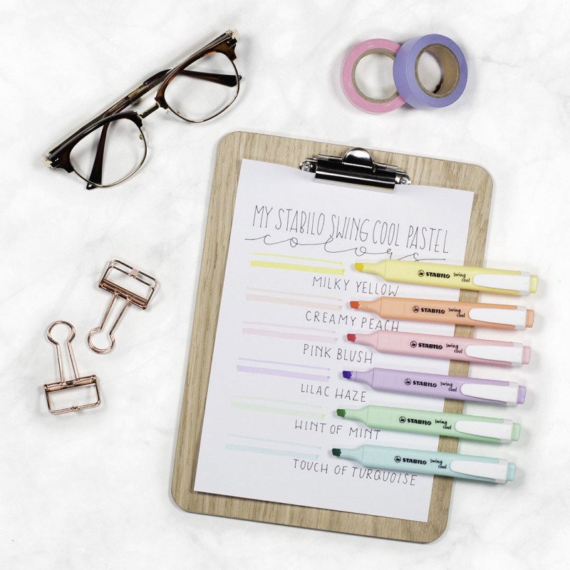 Surligneur Stabilo Swing Cool couleurs assorties - Set de 18