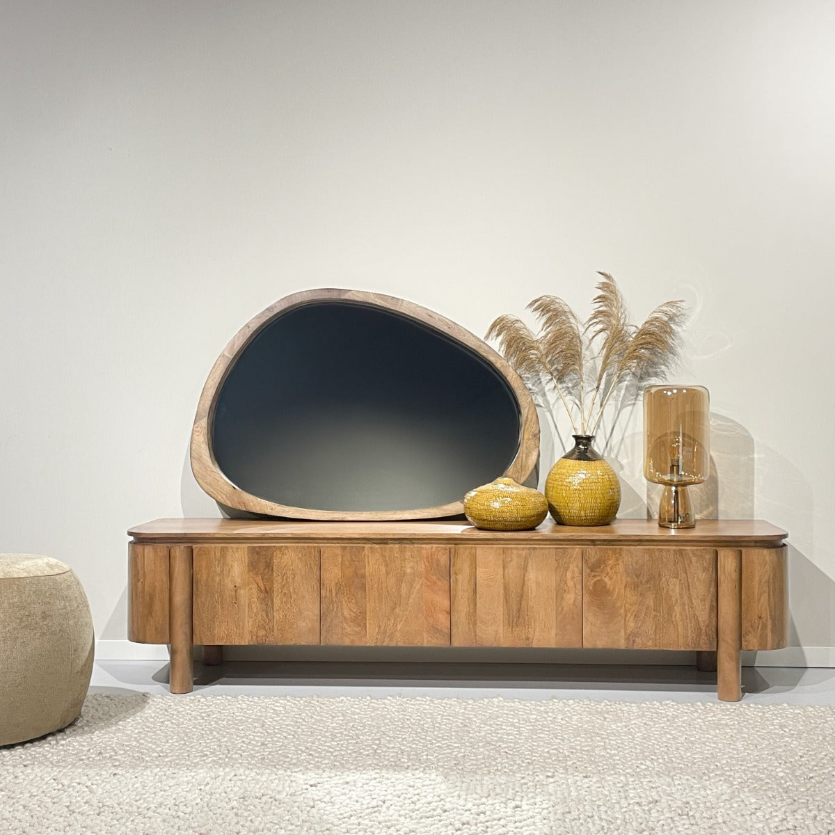 Livingfurn - Salano tv-meubel 210 cm - naturel