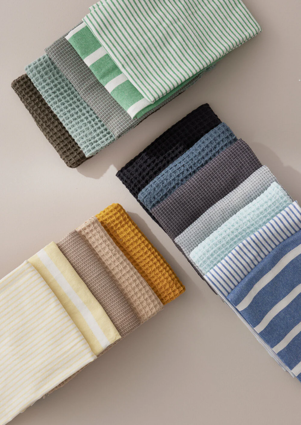 Bahne Interior  Stripe viskestykke bred, gul - 50x70 cm