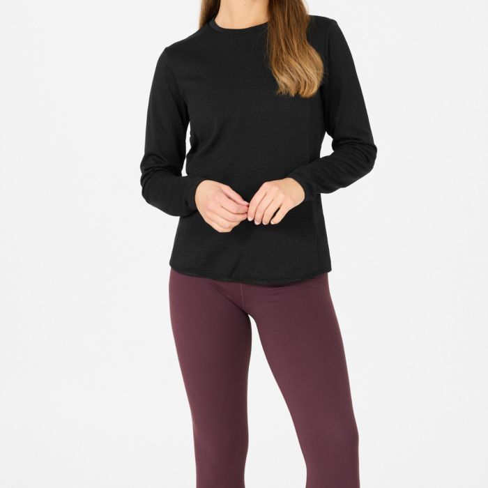 Endurance Dame T-shirts Leah Waffle Melange Loose Fit Tee Sort