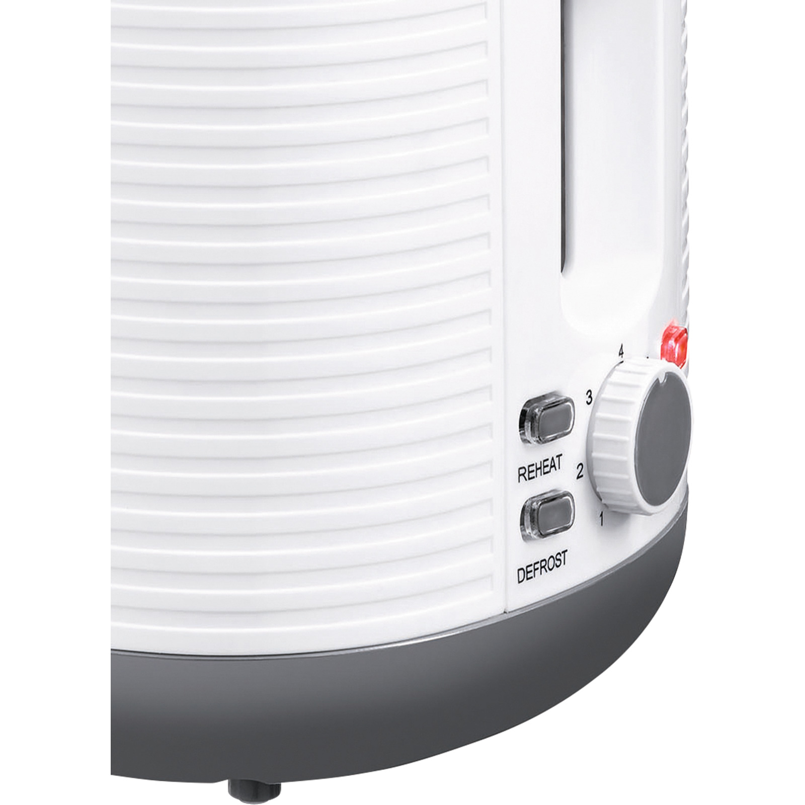 König Toaster Stripes weiss