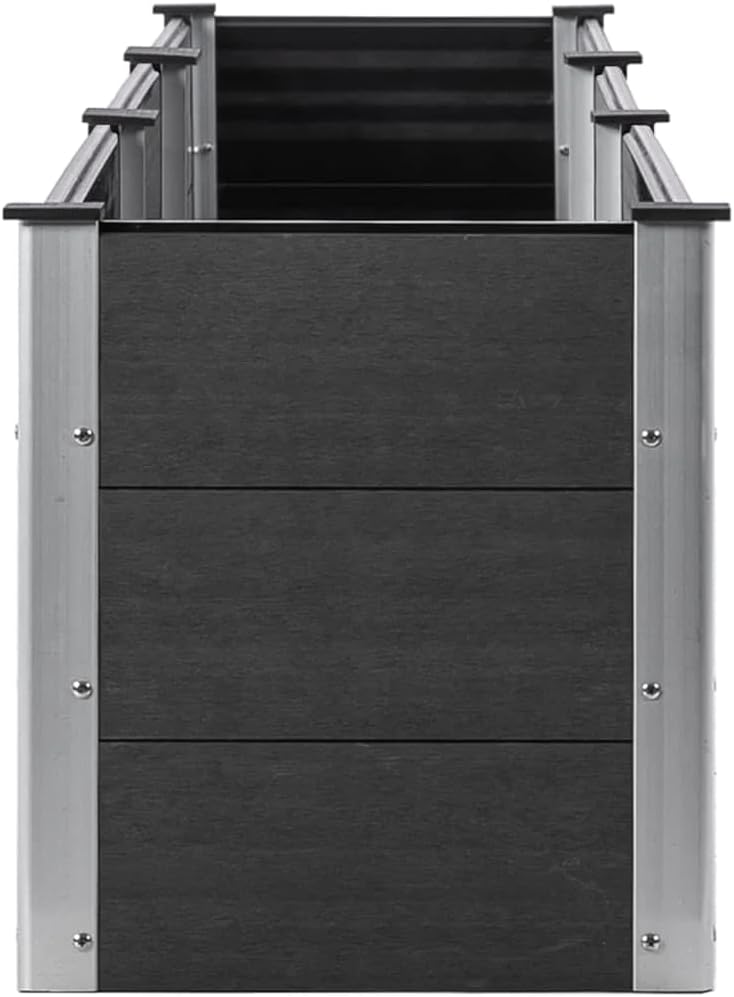 vidaXL Garten-Hochbeet 300x50x54 cm WPC Grau