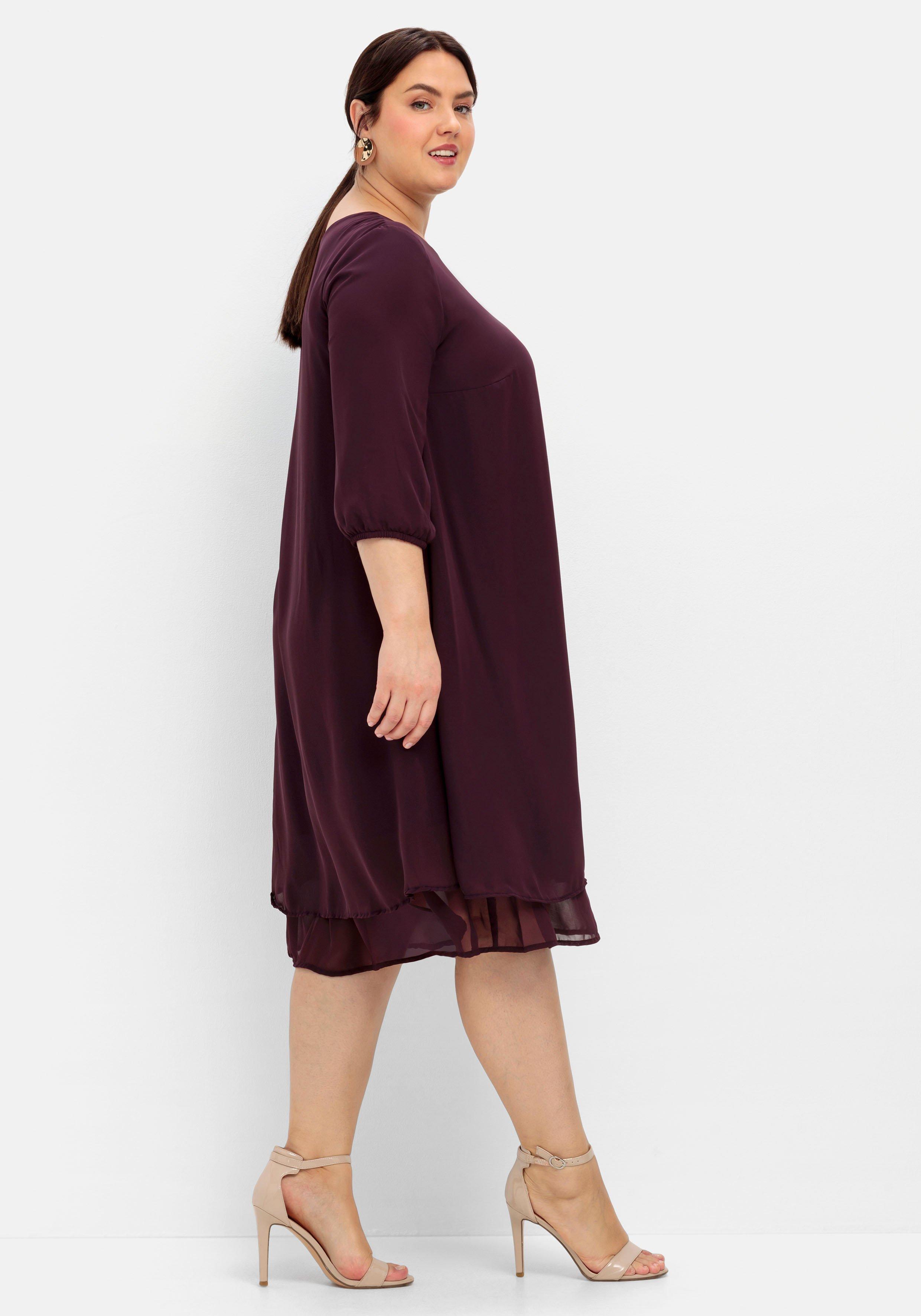 Cocktailkleid aus Chiffon, im Lagenlook