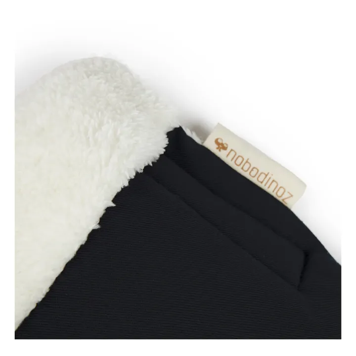 Nobodinoz Moufles pour poussette en coton bio | Noir