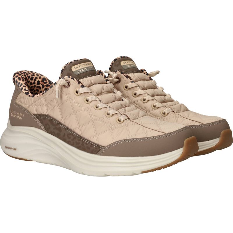 Skechers Slip-Ins Contour Foam Sneakers Beige Dames