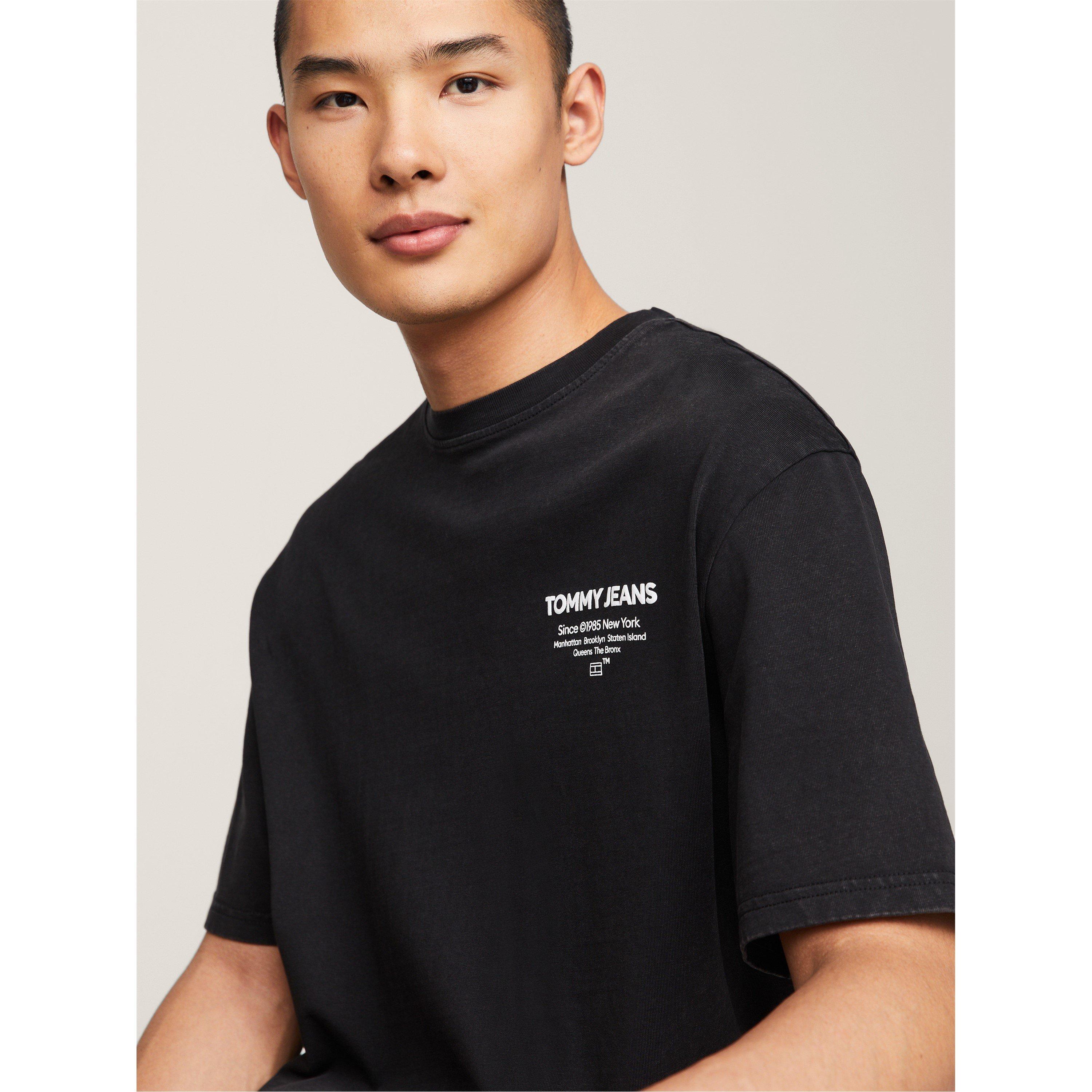 Tommy Jeans Washed Logo Regular Fit T Shirt
