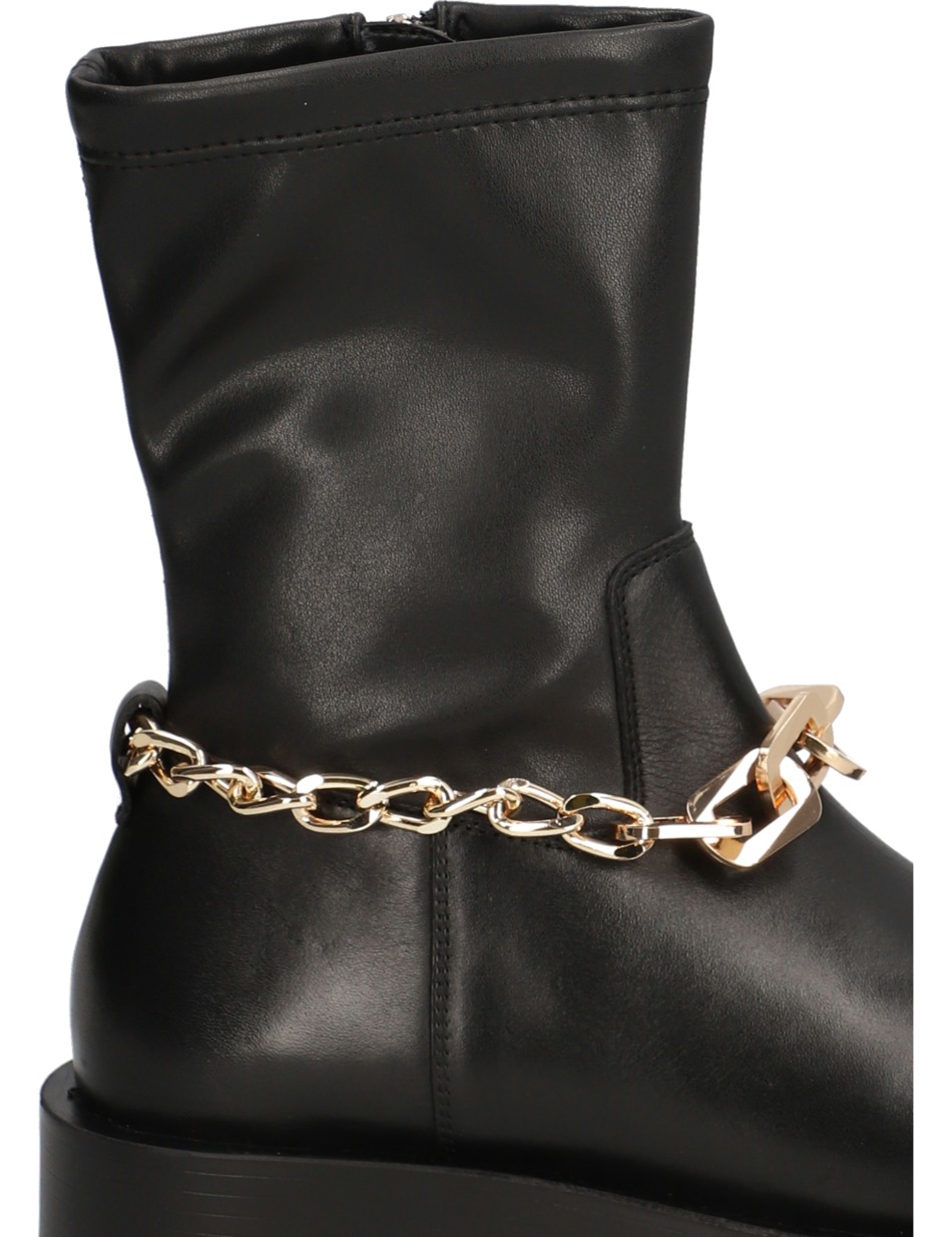 Lederkombination Boot