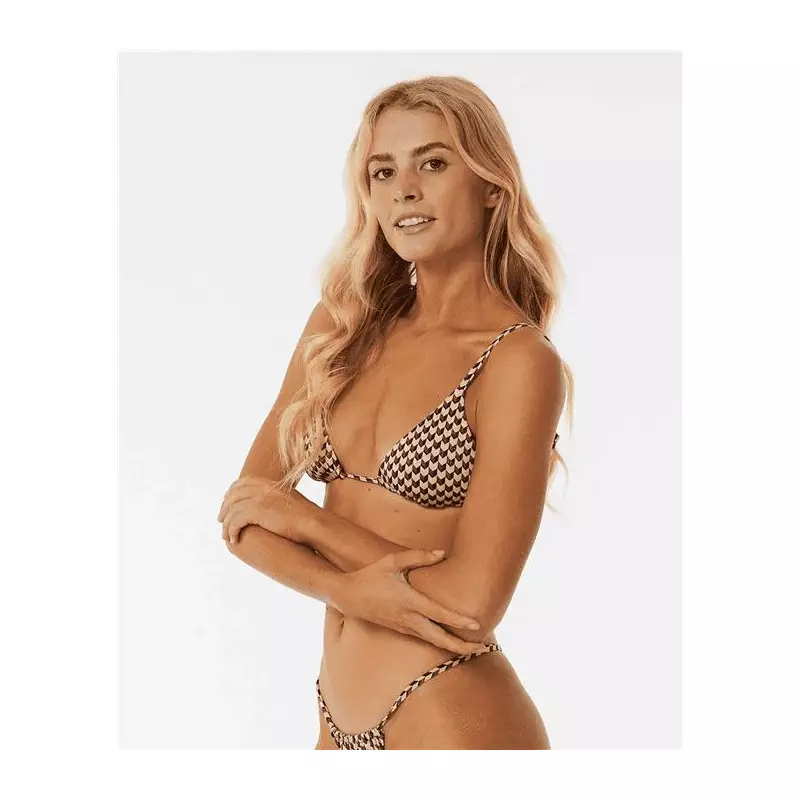 Bikini top RIPCURL La Isla Geo Sliding Tri Black S
