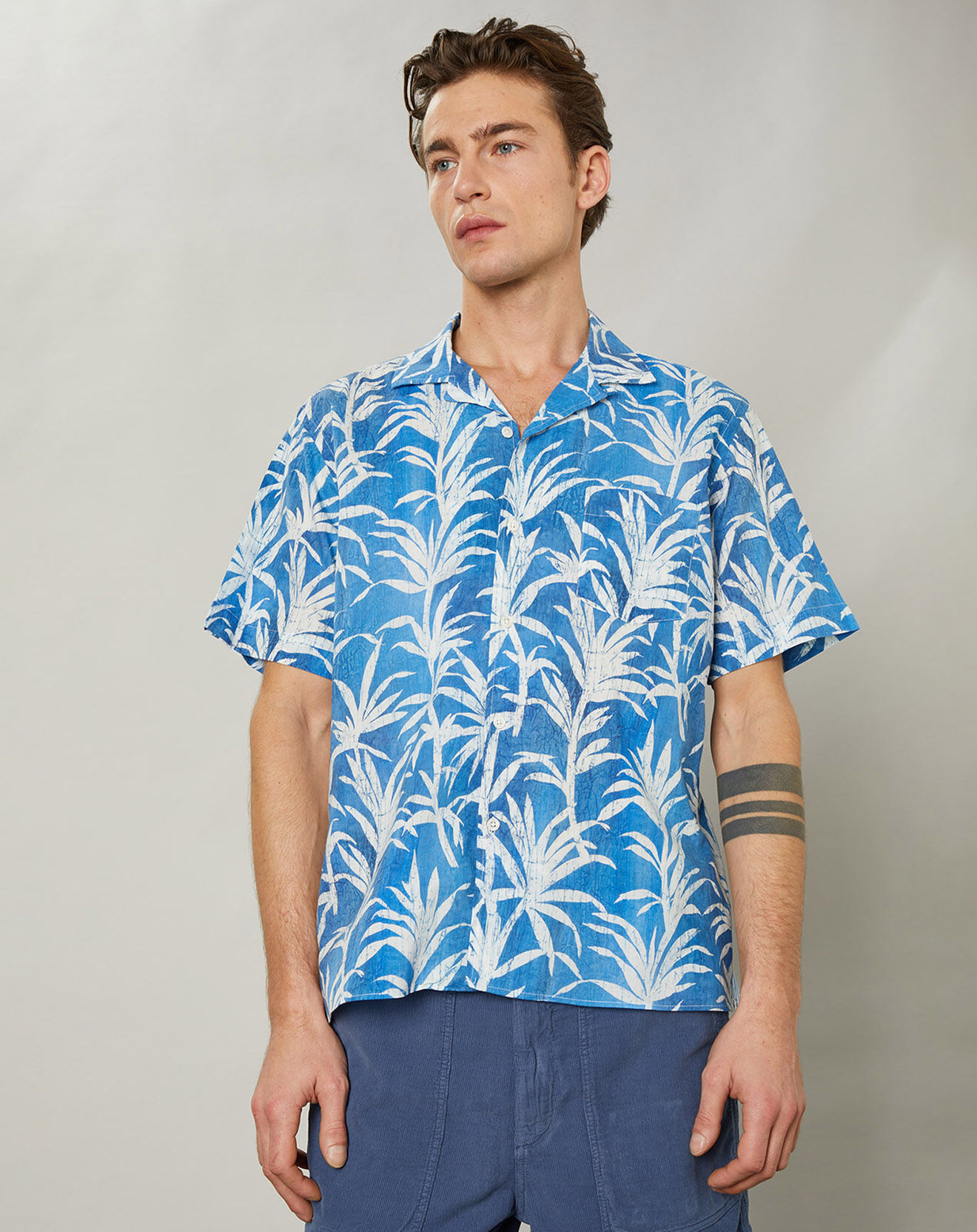 Hartford Chemise regular Palm denim