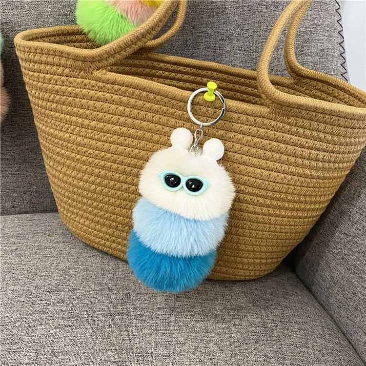 Porcini - Rups Chenille Tashanger Sleutelhanger (Verschillende Ontwerpen)