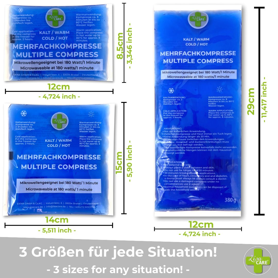 LisaCare Mehrfachkompressen Warm/Kalt - Set