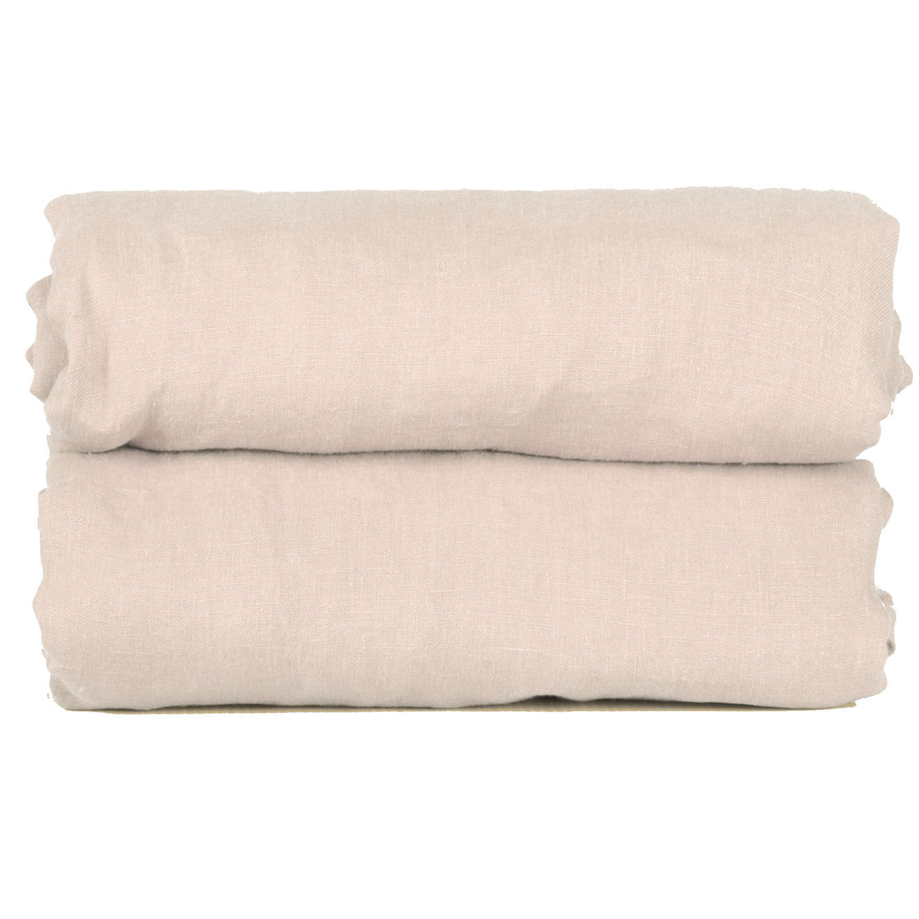 Febronie Drap housse 100% Lin Hortense rose