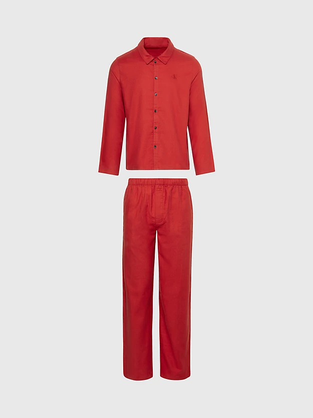 Conjunto de pijama de flanela