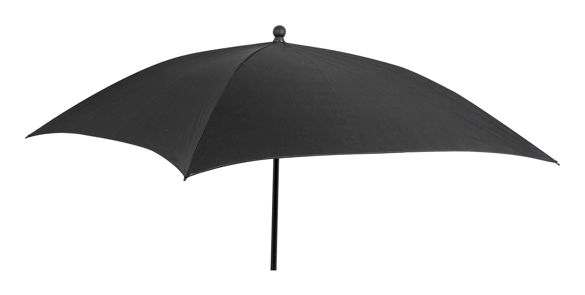 Bo-Camp 170 x 170 cm vierkante parasol - Black