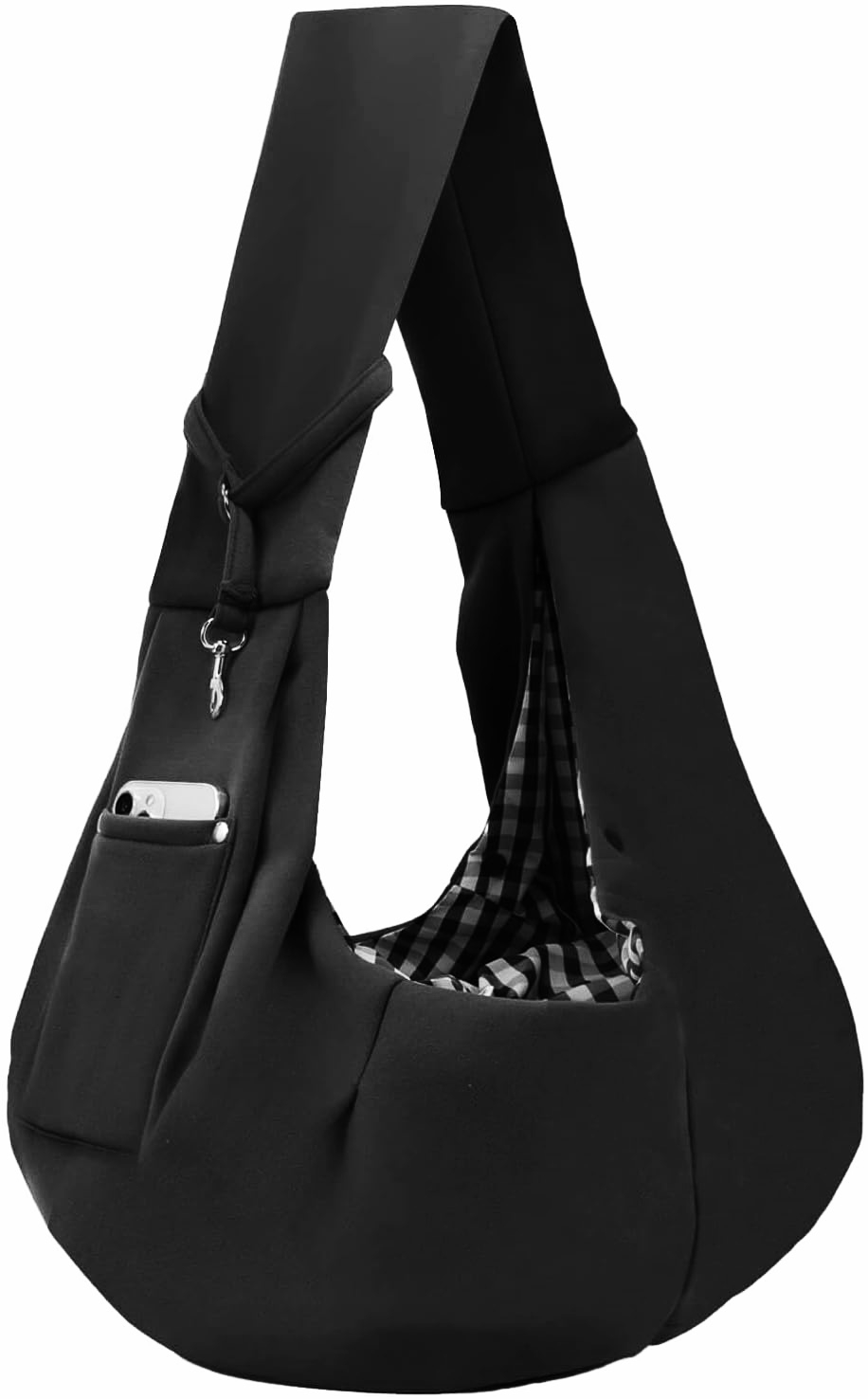 (70x31cm) Haustier Reise Transporttasche Schulter Umhänge Tasche für Hunde / Katzen - Schwarz