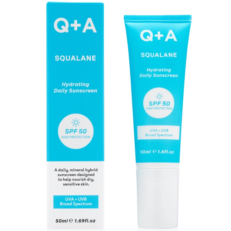Q+A Squalane Hydrating Face Sunscreen SPF 50 - 50 ml