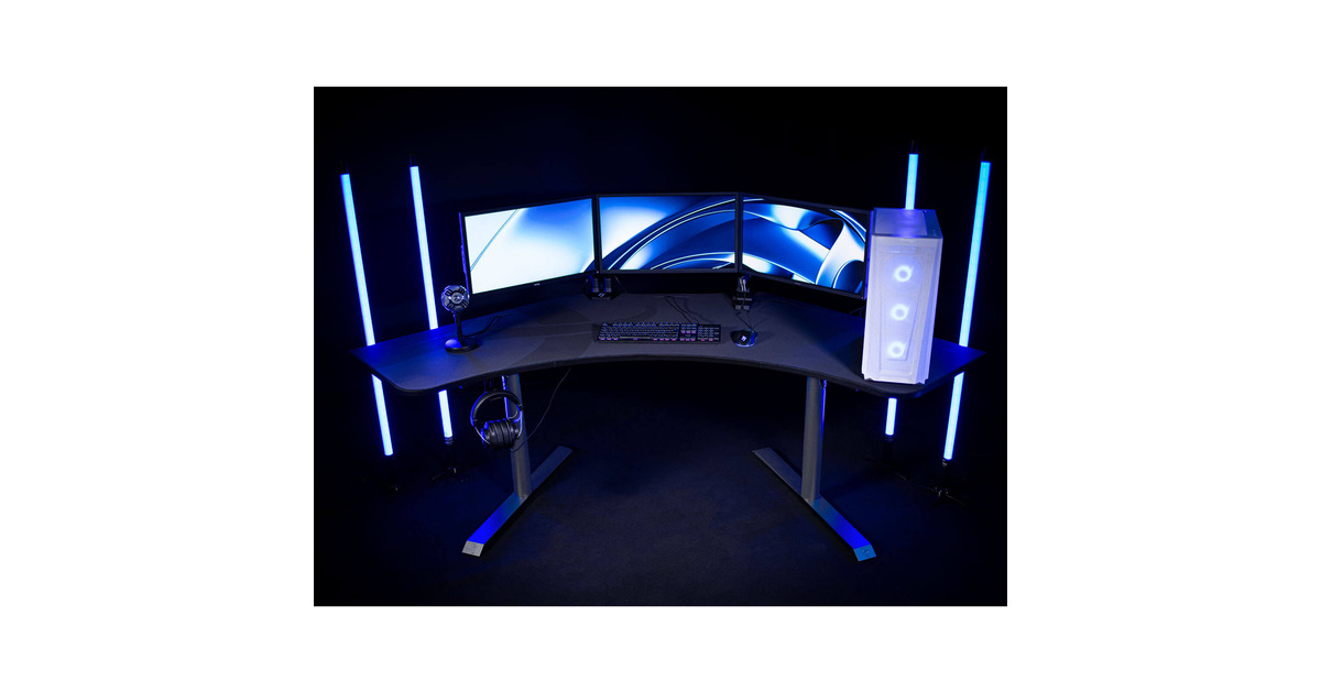 ArozziArena Angelo - Gun Metal gaming desk  (Gunmetal)