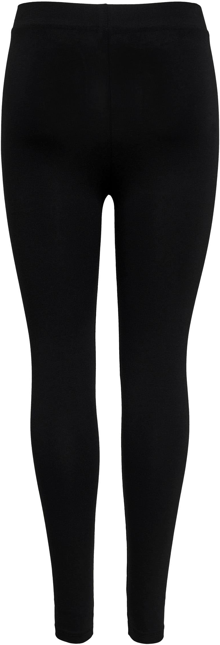 ONLY Leggings »ONLLIVE – Elastischer Bund für Komfort und Bewegungsfreiheit«  sehr figurbetont, Jersey, Baumwollmischung, elastisch, unifarben