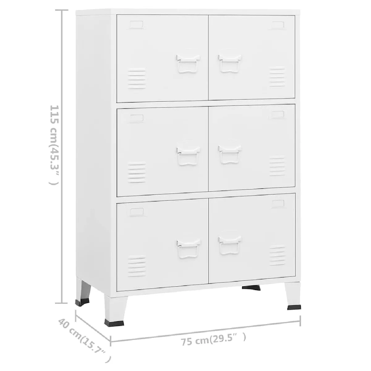 vidaXL Coffre de Rangement Industriel