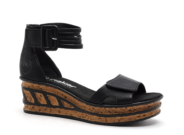Rieker nu pieds talons femme 68194 noir