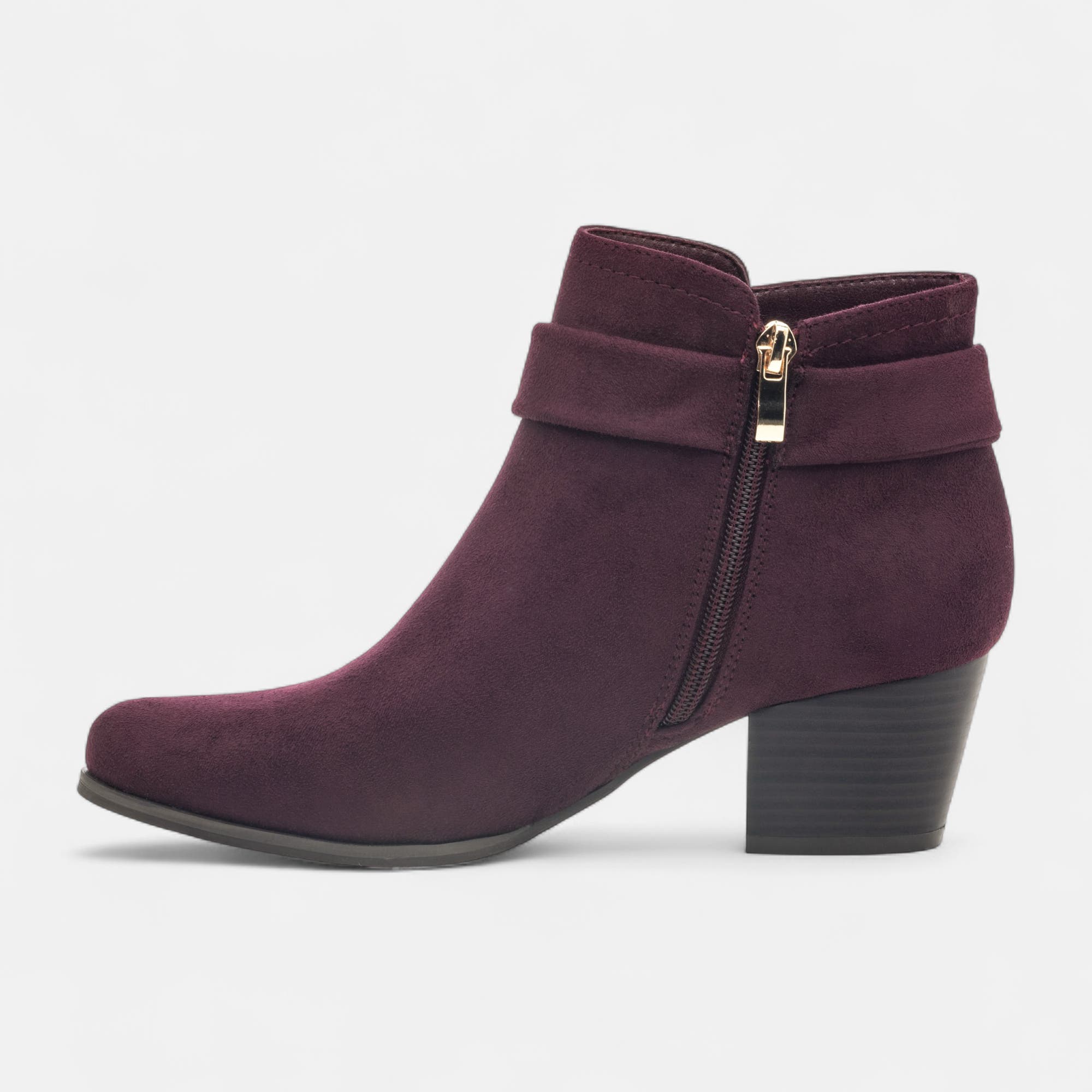 Bottines à talon Femme bordeaux