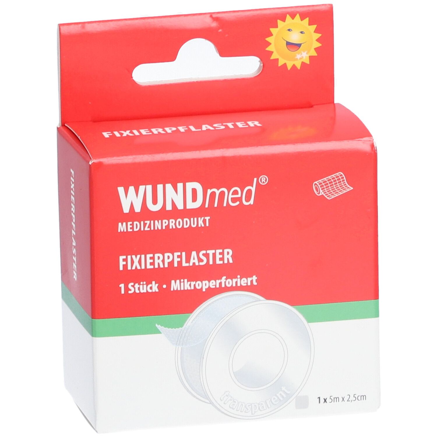 WUNDmed® Fixierpflaster 5 m x 2,5 cm