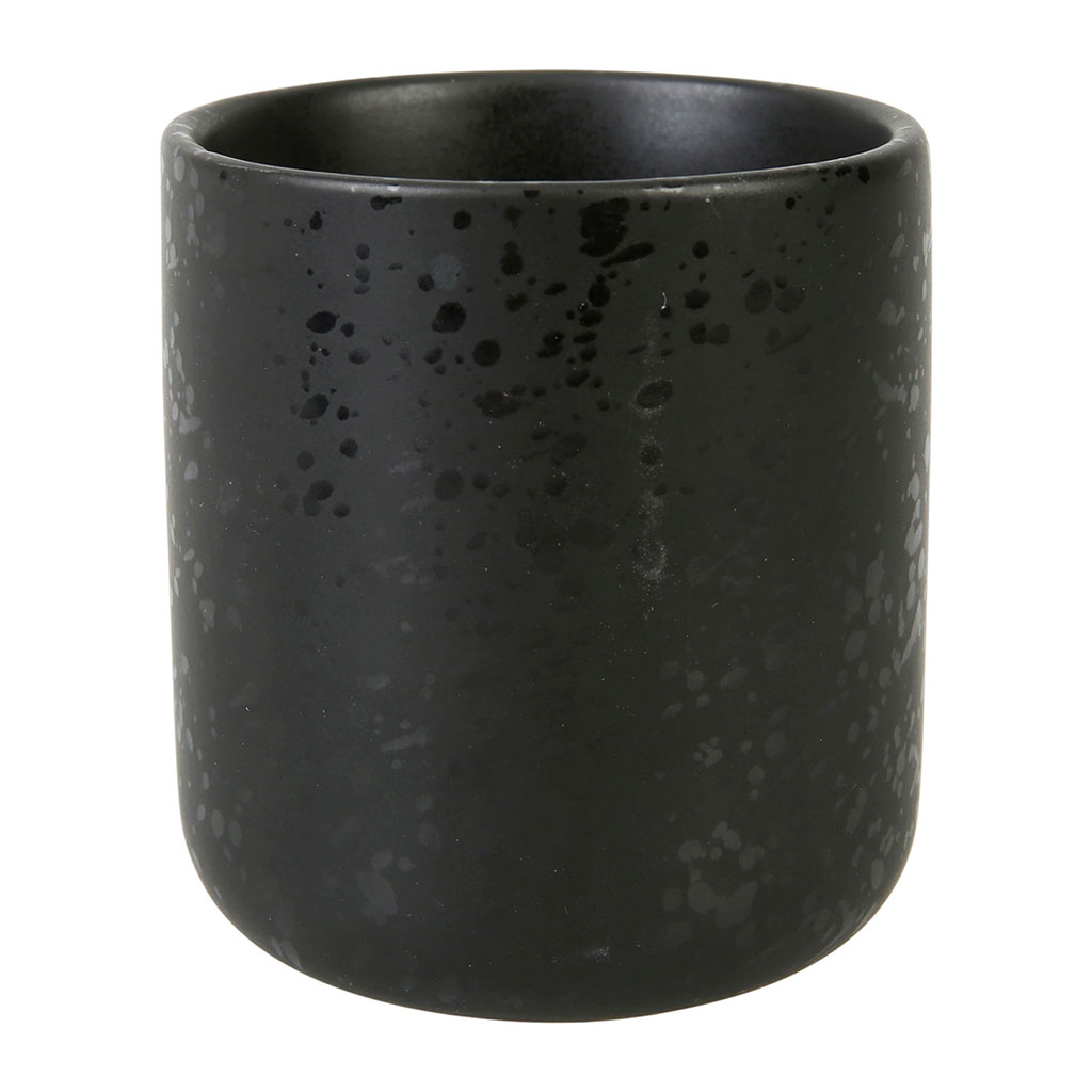 Tasse à café grès MINUIT noir 16cl - LETHU