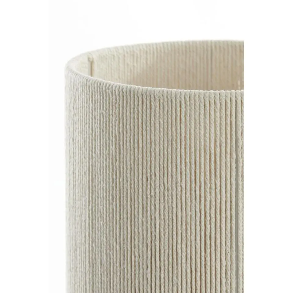 Tafellamp Dania - Crème/Naturel - Ø22.5x50cm