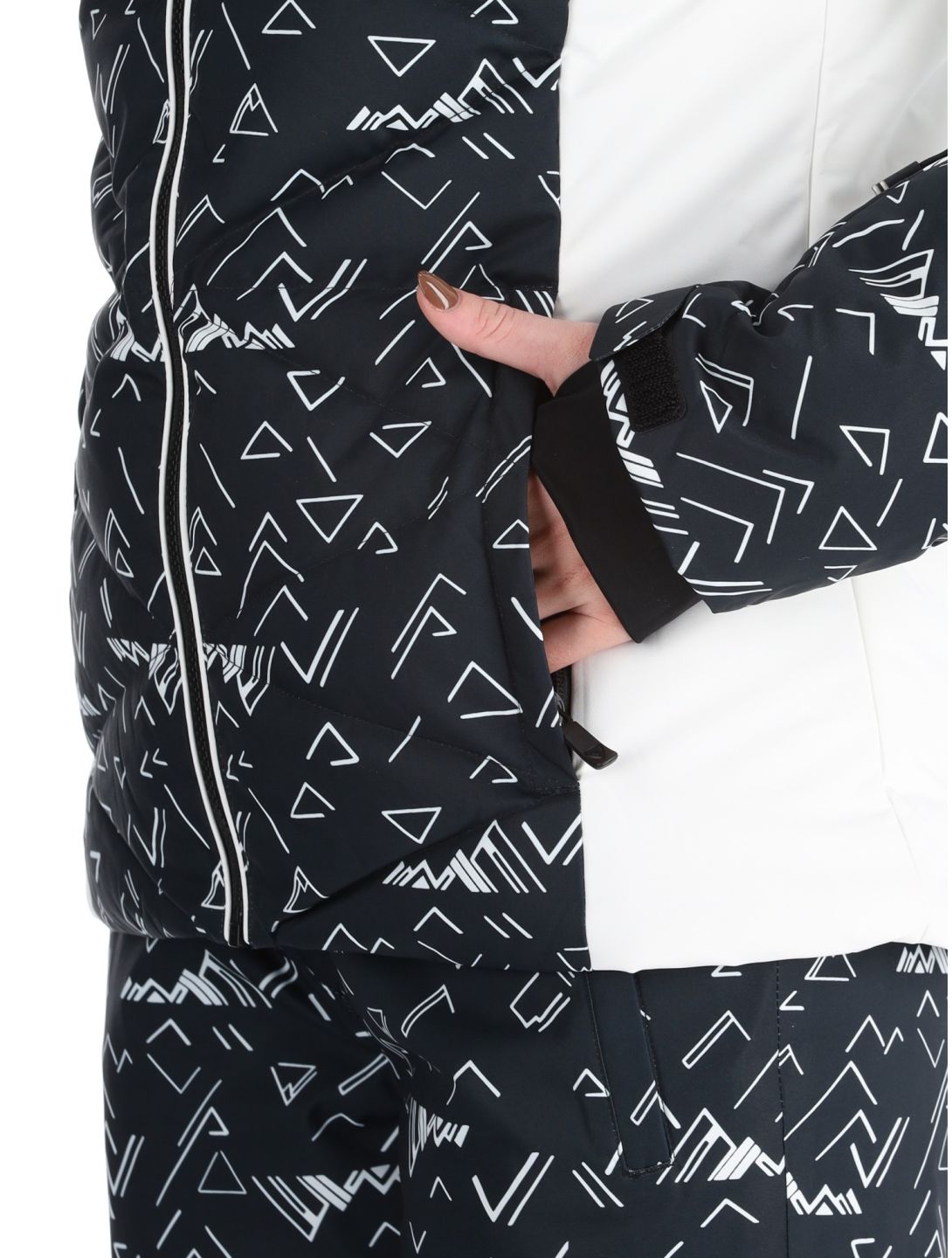 W Staci Print Puffy ski-jas dames