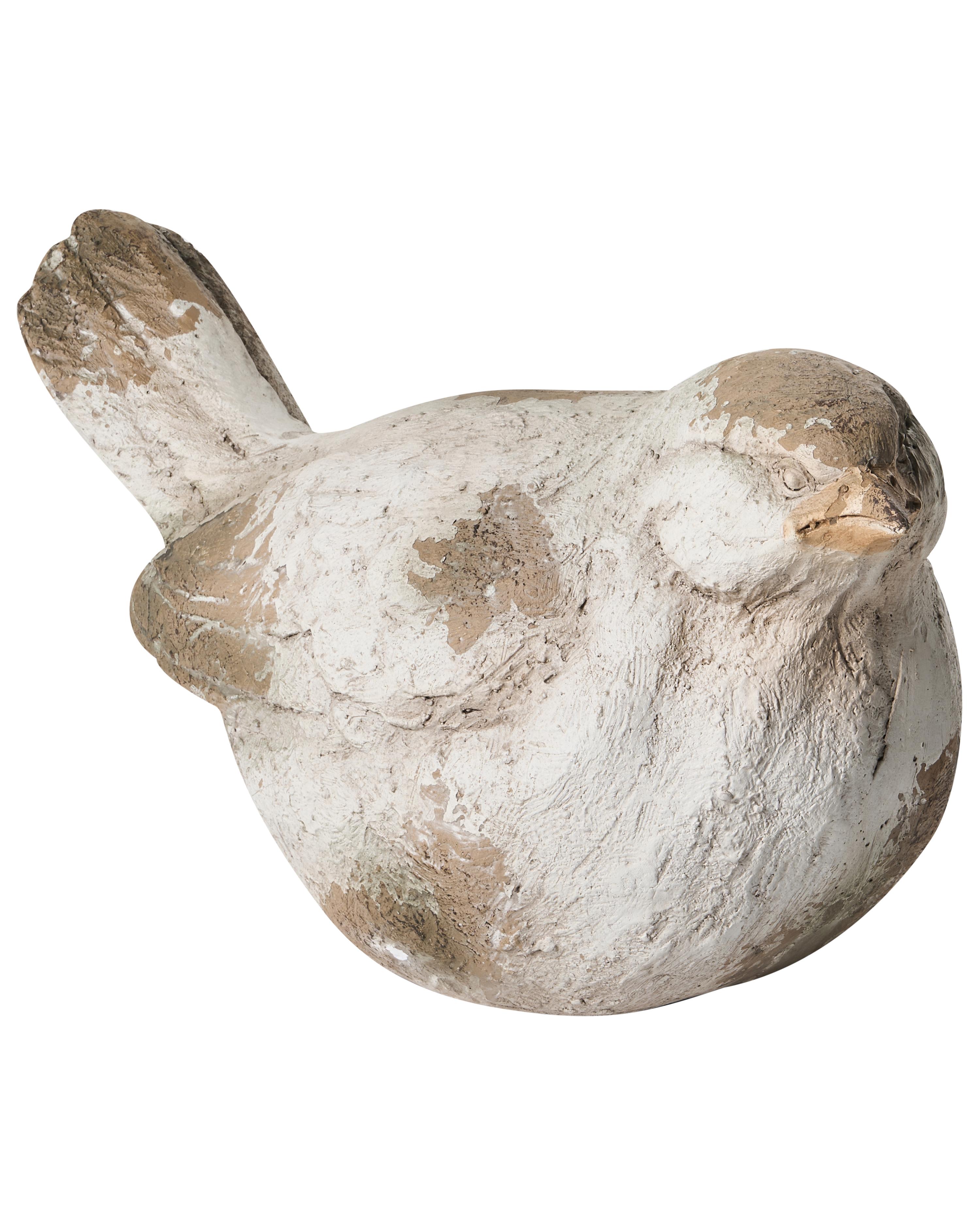 Set van 3 tuinbeelden ANGHIARI Vogel Beige