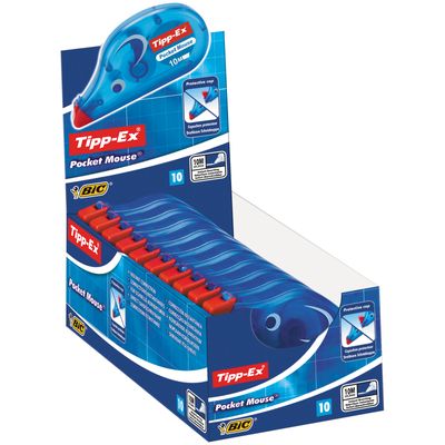 Tipp Ex - Pack de 10 correcteurs - Pocket Mouse - 5mm x 10 m