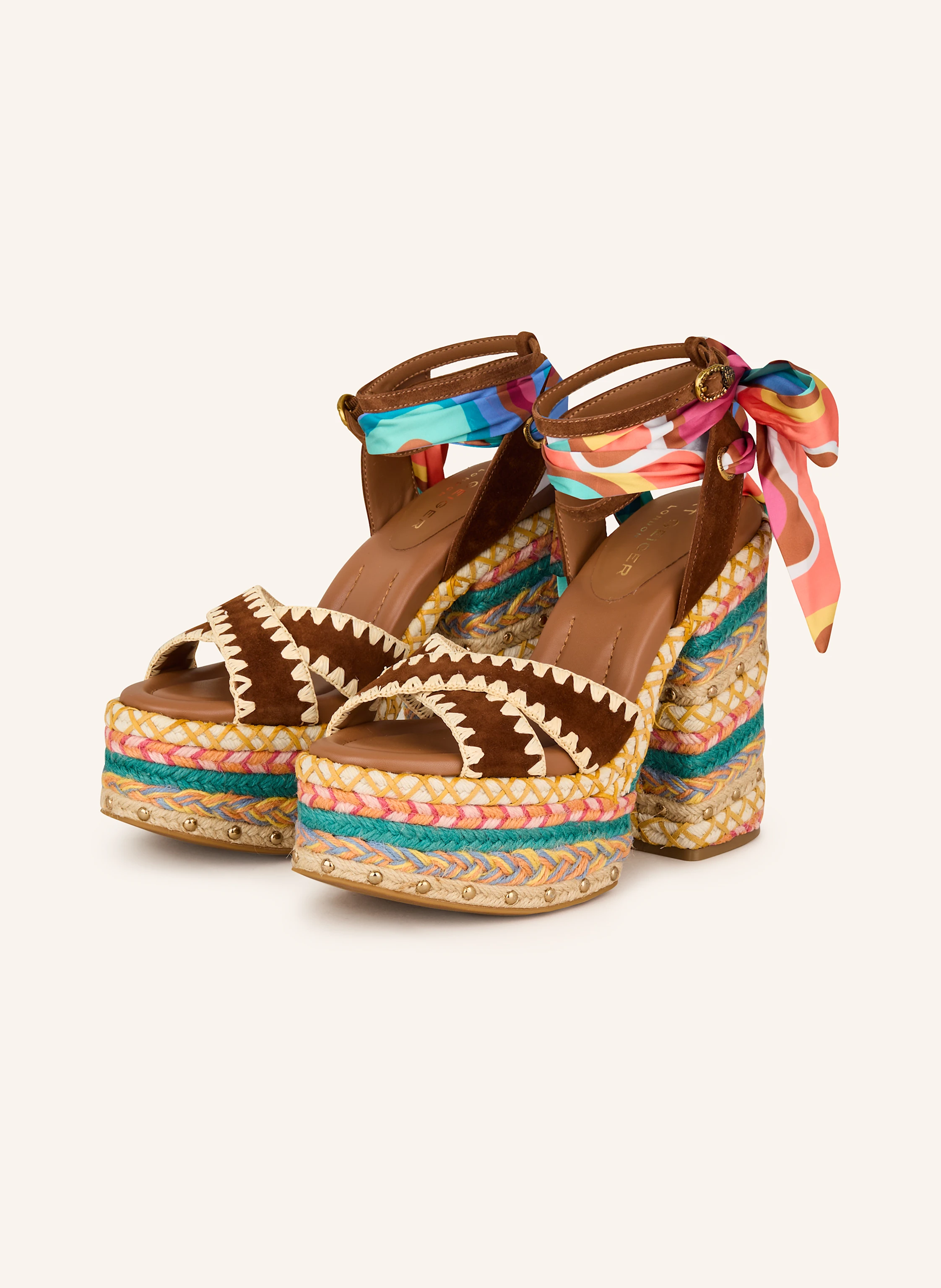 KURT GEIGER Plateau-Sandaletten mit Nieten