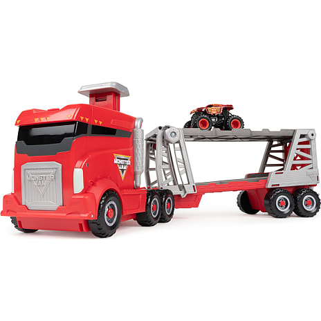 Monster Jam 1:64 Launch N Go Hauler legesæt