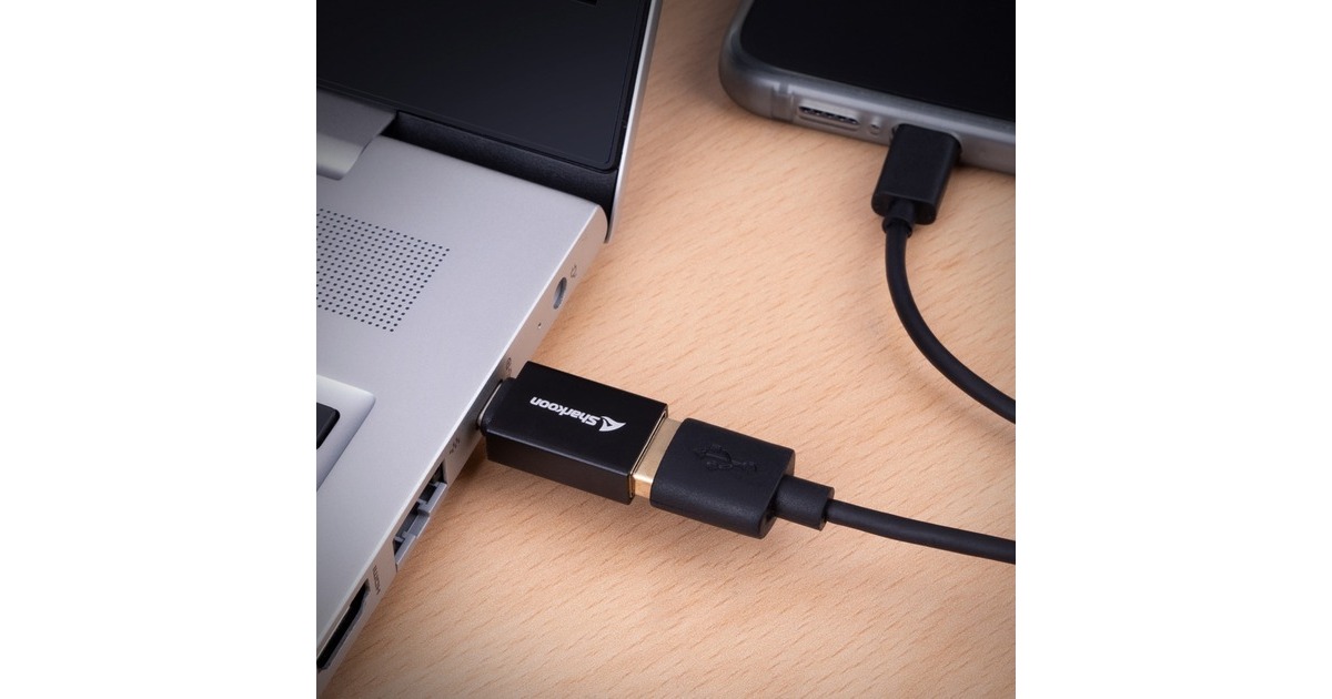 SharkoonOfficePal USB-C Adapters  (Zwart)