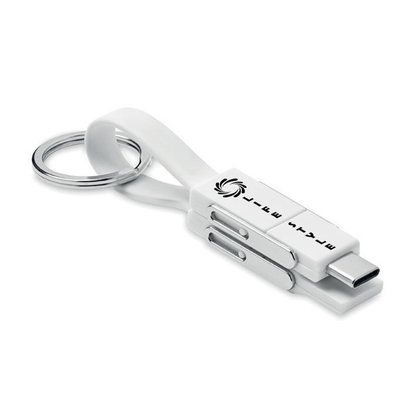 GiftRetail MO6820 - KEY C Porte-clés avec câble 4 en 1