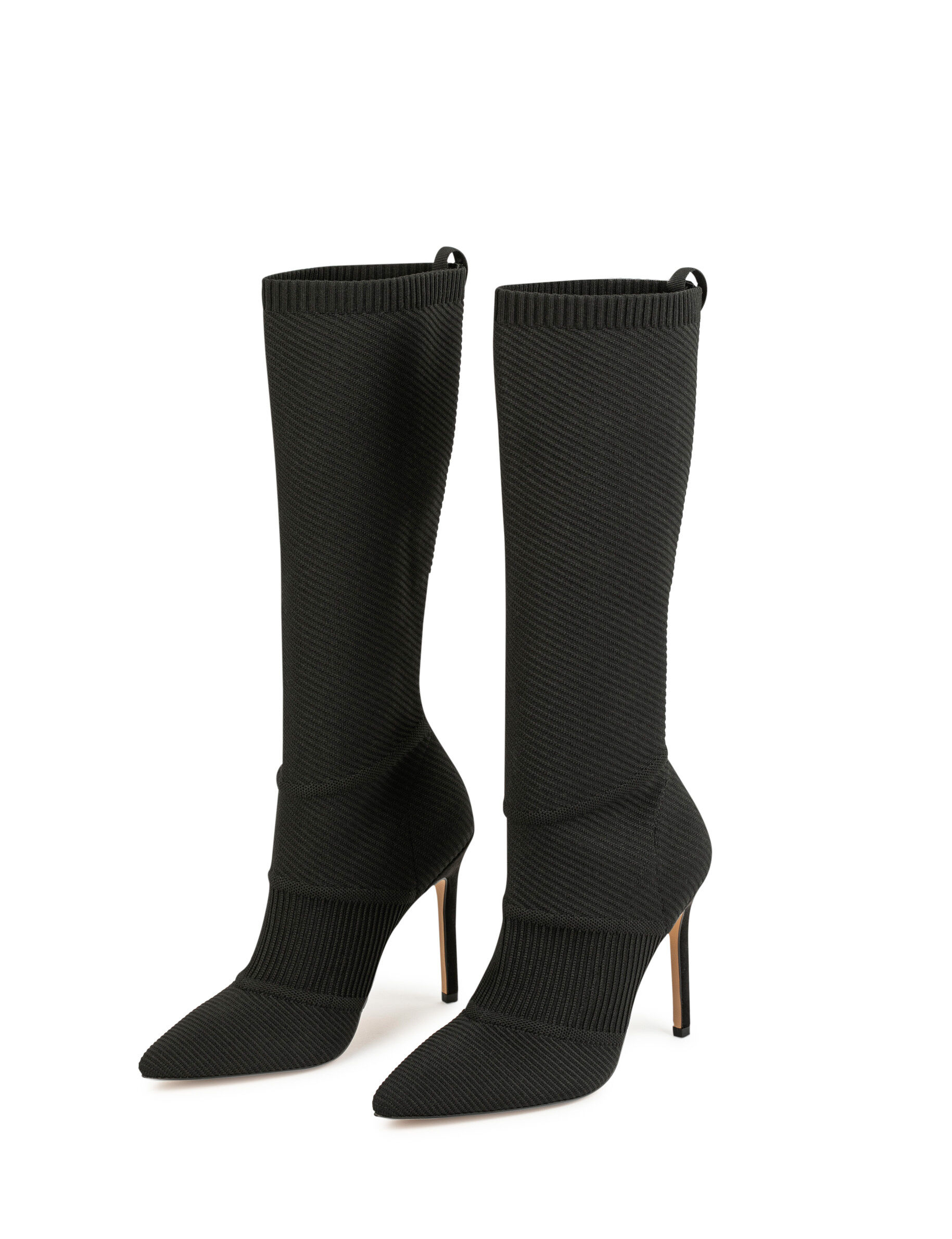 Bottes à talons aiguilles noir femme - noir