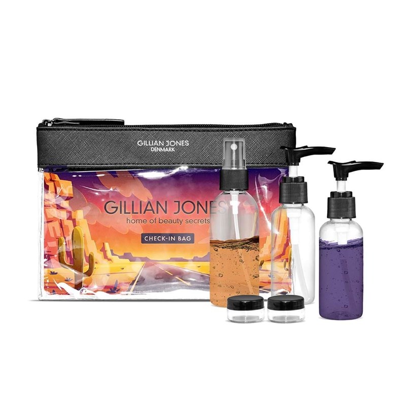 Gillian Jones<br>Check in bag med indhold