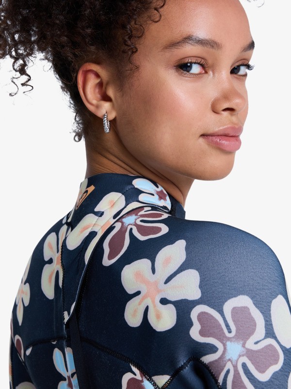 3/2mm Swell Natural Combinaison de surf back zip Noir Femme
