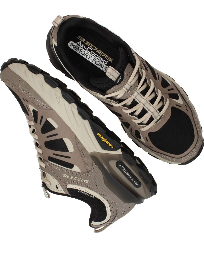 Skechers Max Protect Sherwood Ridge Sneakers Taupe Heren