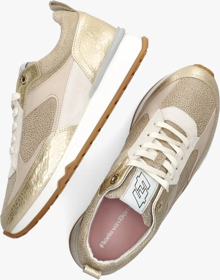 FLORIS VAN BOMMEL gouden floris van bommel lage sneakers sfw-10102