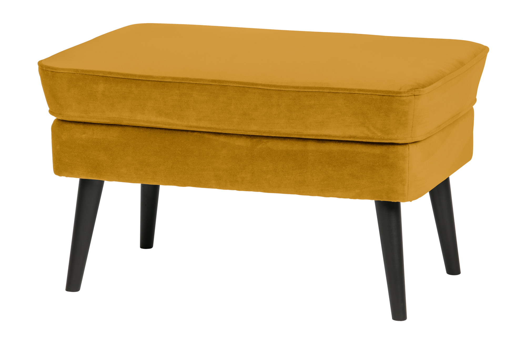 Hocker Rocco fluweel - Oker