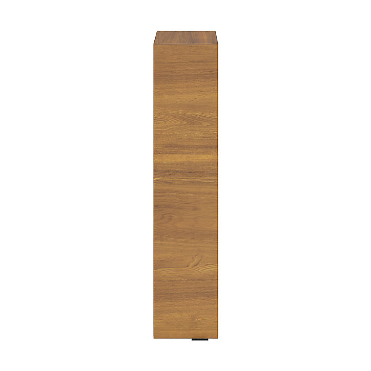 Meuble de rangement salle de bains faible largeur GoodHome Imandra décor noyer L. 20 x H. 90 x P. 36 cm