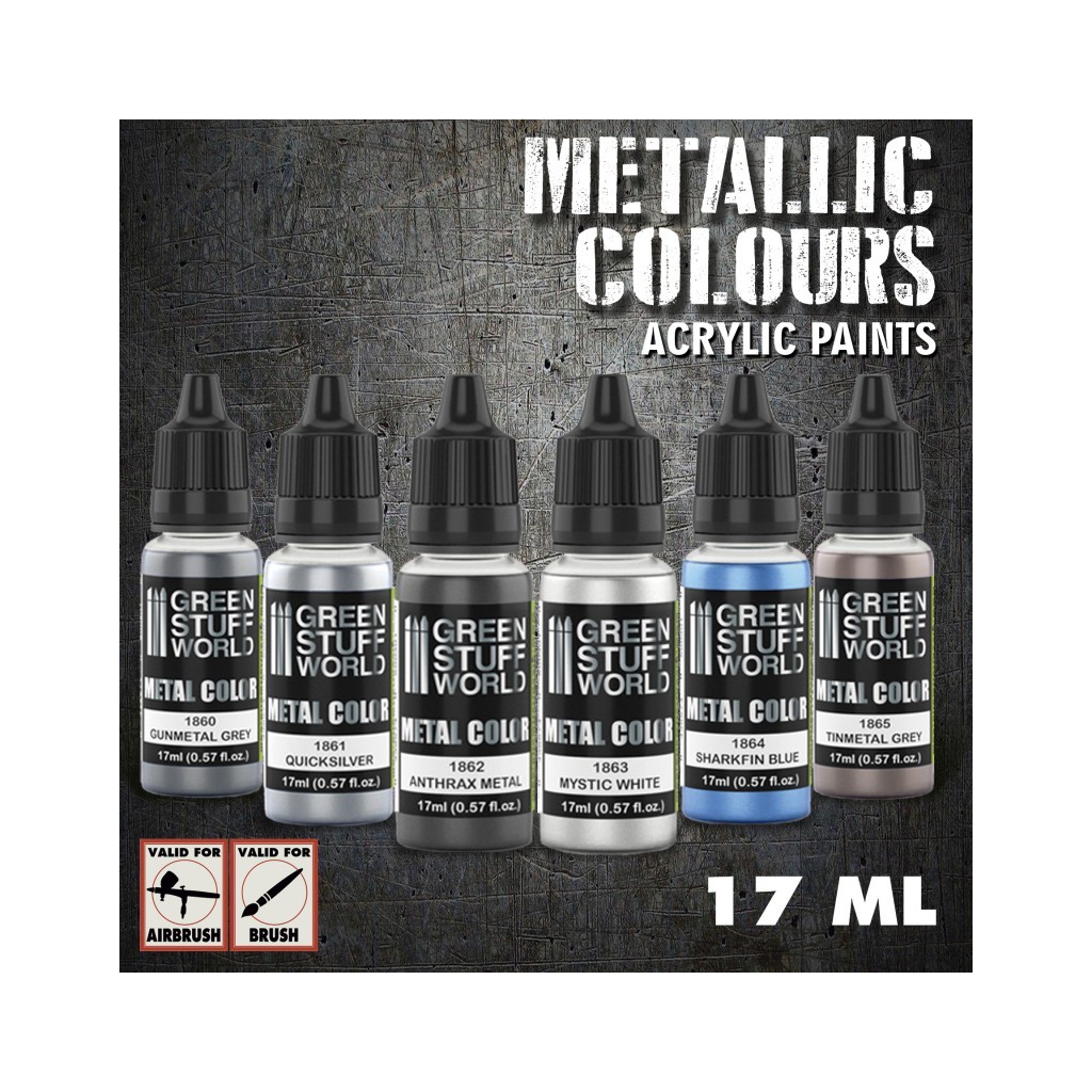 Set de Peintures Métalliques - Argent
