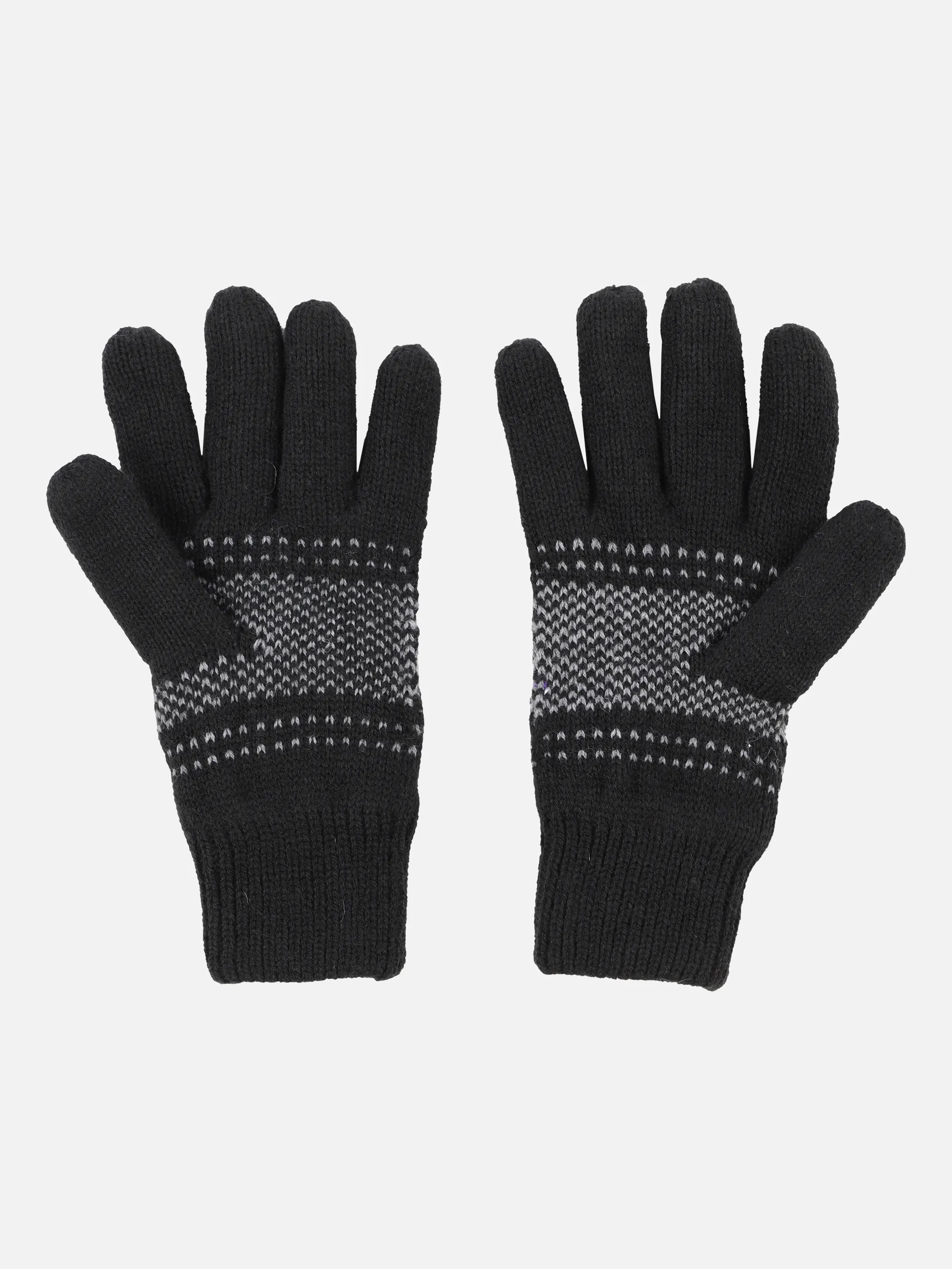 Herren Strickhandschuhe mit Norwegermuster