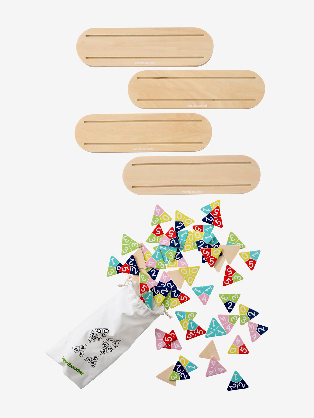 Jogo de Triominó Multicolorido
