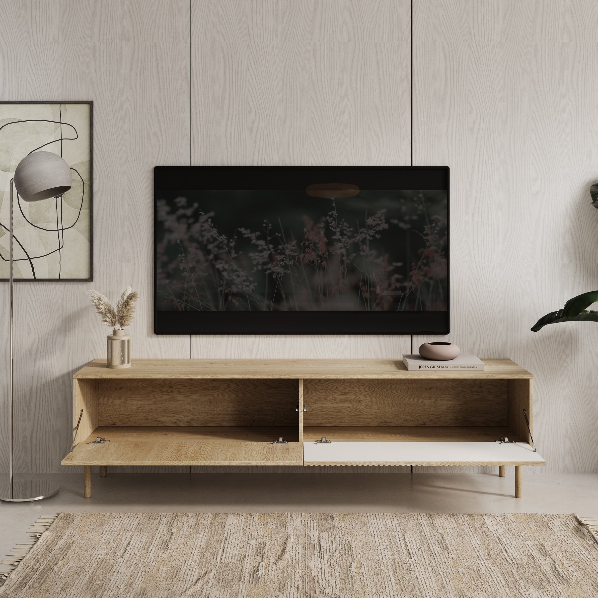 Tenerife - TV-Meubel - Eiken - 187x40x55 cm