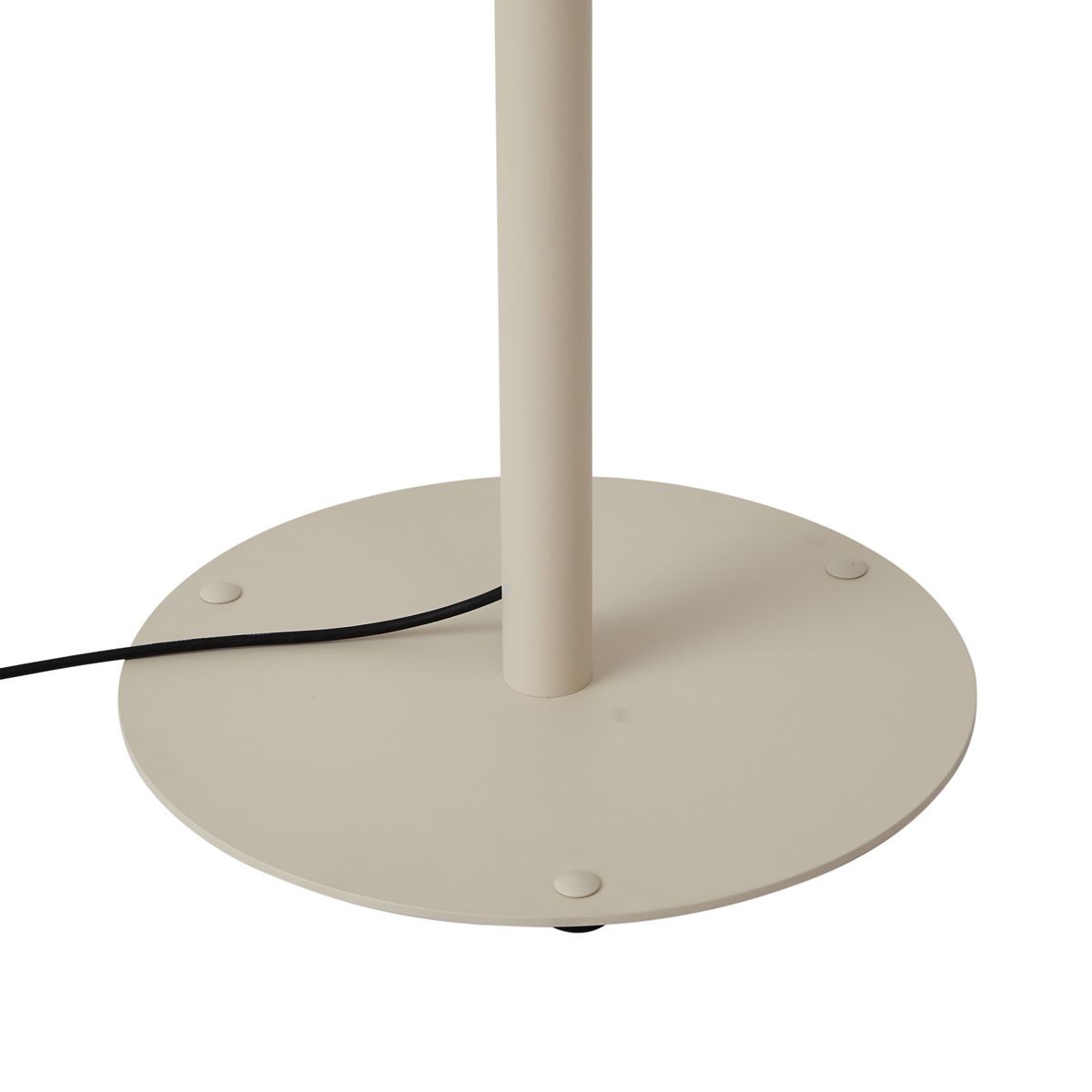 Scandinavische buiten vloerlamp beige met witte kap IP44 - Mississippi