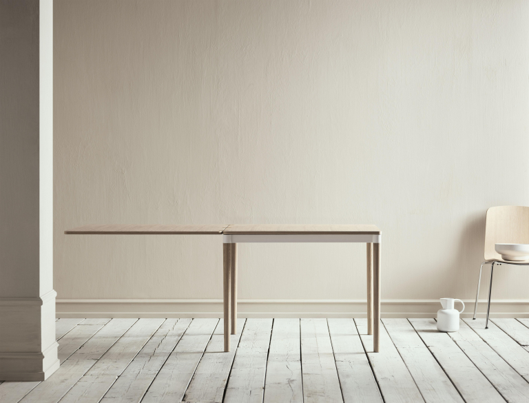 Bolia DoubleUp uitschuifbare tafel 80-193x96 naturel gelakt eiken
