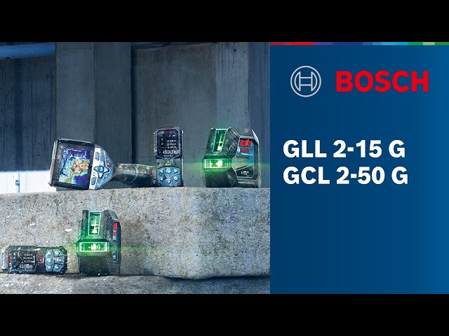 Bosch GCL 2-50 G Kruislijnlaser   houder in opbergetui - 15m